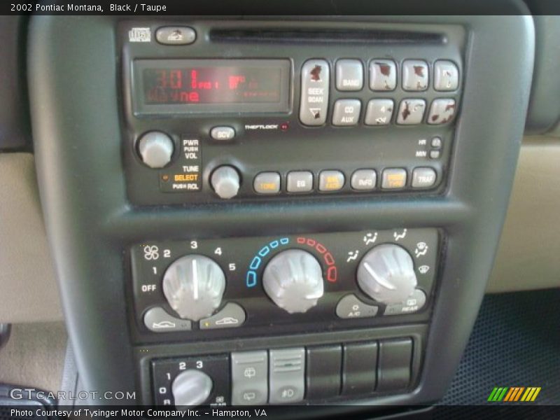 Black / Taupe 2002 Pontiac Montana