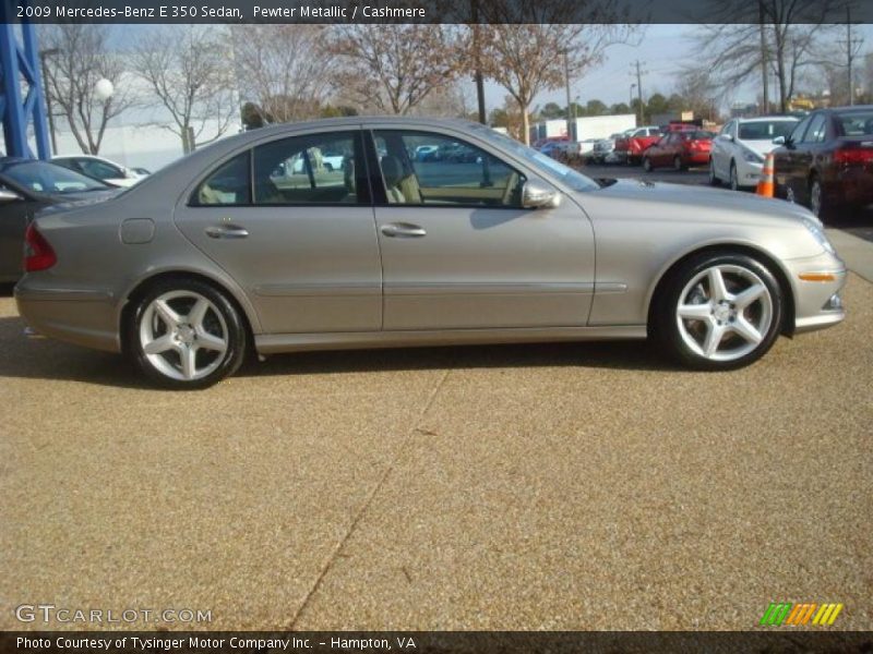 Pewter Metallic / Cashmere 2009 Mercedes-Benz E 350 Sedan