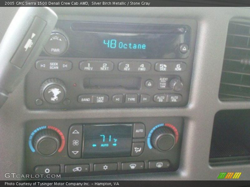 Silver Birch Metallic / Stone Gray 2005 GMC Sierra 1500 Denali Crew Cab AWD