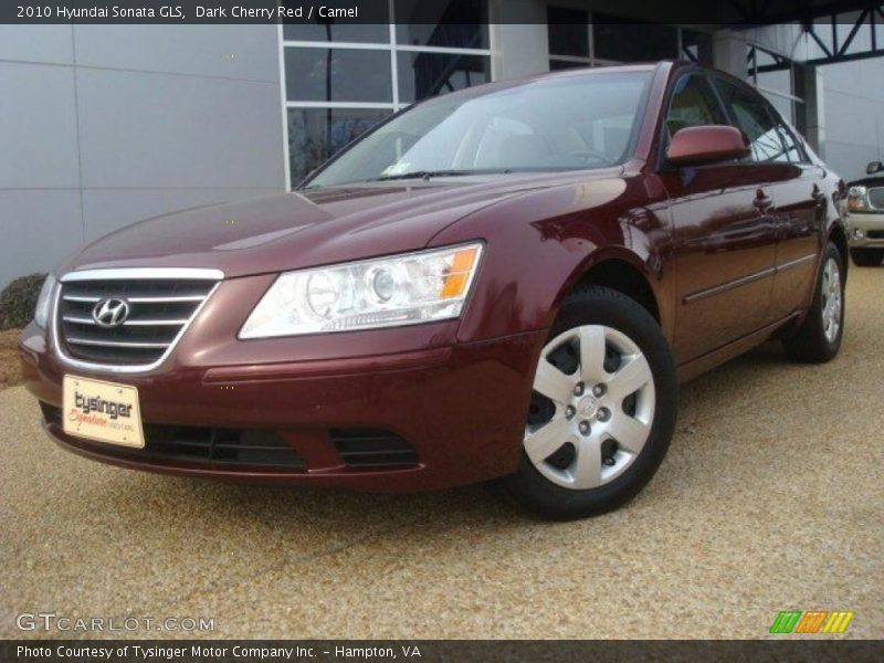 Dark Cherry Red / Camel 2010 Hyundai Sonata GLS