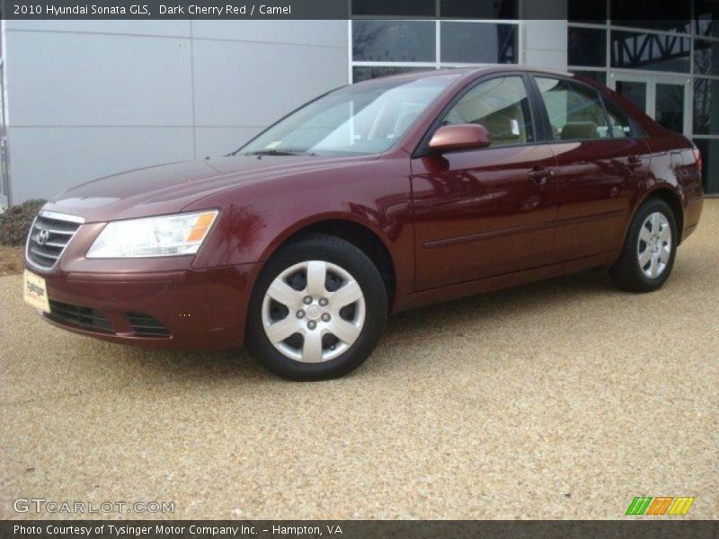 Dark Cherry Red / Camel 2010 Hyundai Sonata GLS