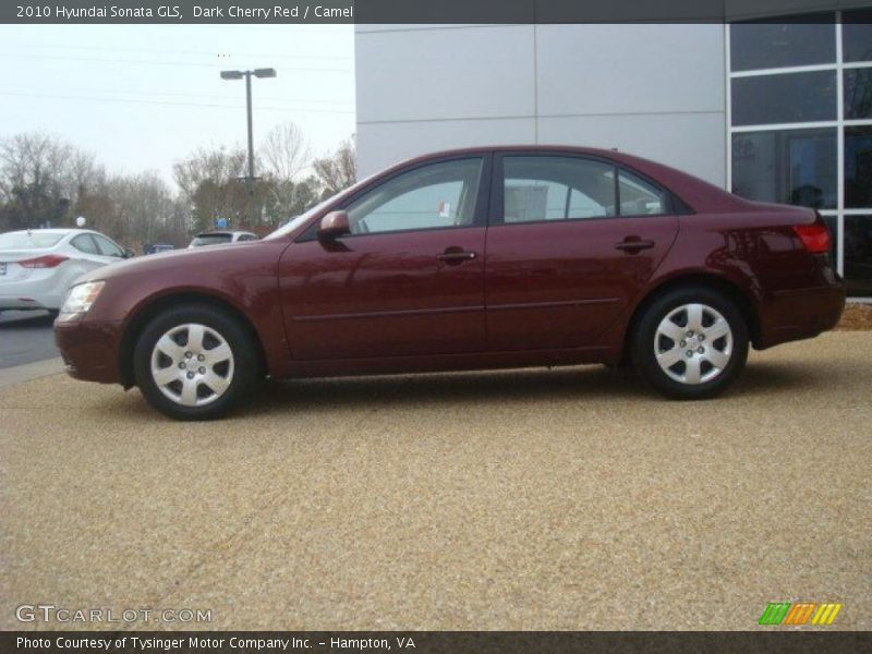 Dark Cherry Red / Camel 2010 Hyundai Sonata GLS
