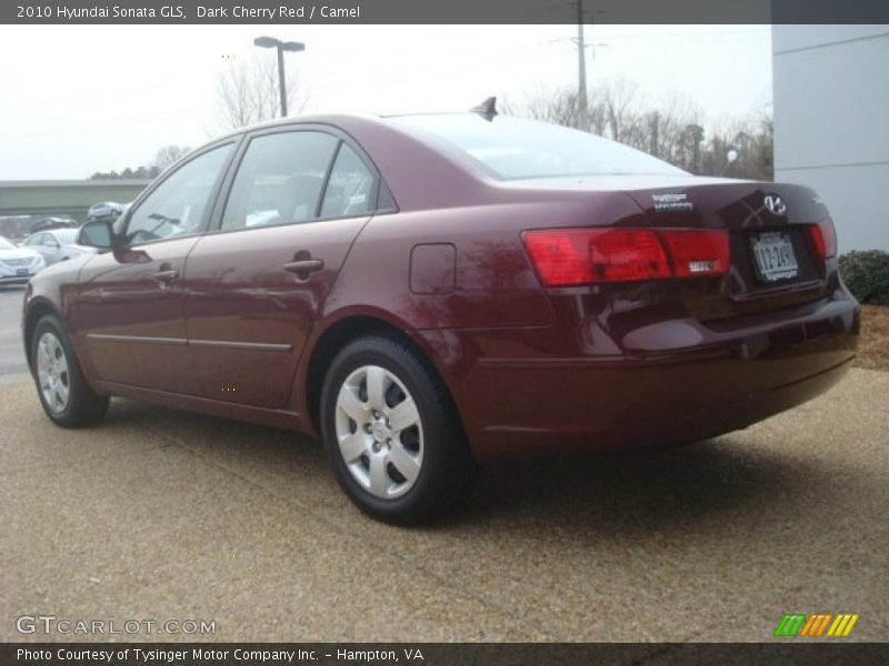 Dark Cherry Red / Camel 2010 Hyundai Sonata GLS