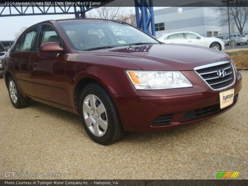 Dark Cherry Red / Camel 2010 Hyundai Sonata GLS