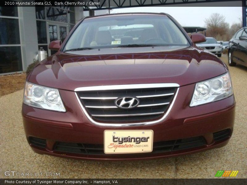 Dark Cherry Red / Camel 2010 Hyundai Sonata GLS