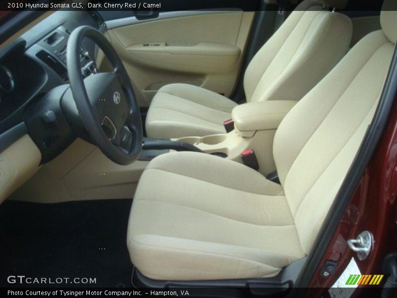 Dark Cherry Red / Camel 2010 Hyundai Sonata GLS
