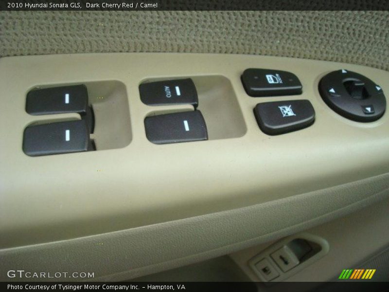 Dark Cherry Red / Camel 2010 Hyundai Sonata GLS
