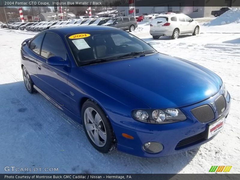 Impulse Blue Metallic / Black 2004 Pontiac GTO Coupe