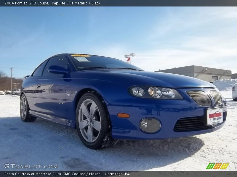 Impulse Blue Metallic / Black 2004 Pontiac GTO Coupe