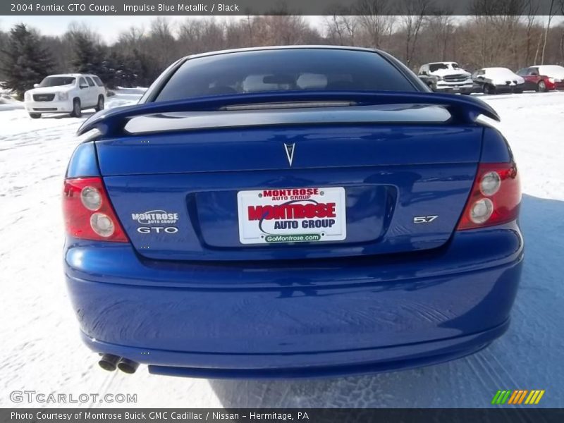 Impulse Blue Metallic / Black 2004 Pontiac GTO Coupe