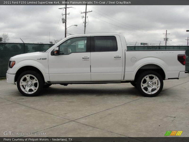 2011 F150 Limited SuperCrew 4x4 White Platinum Metallic Tri-Coat