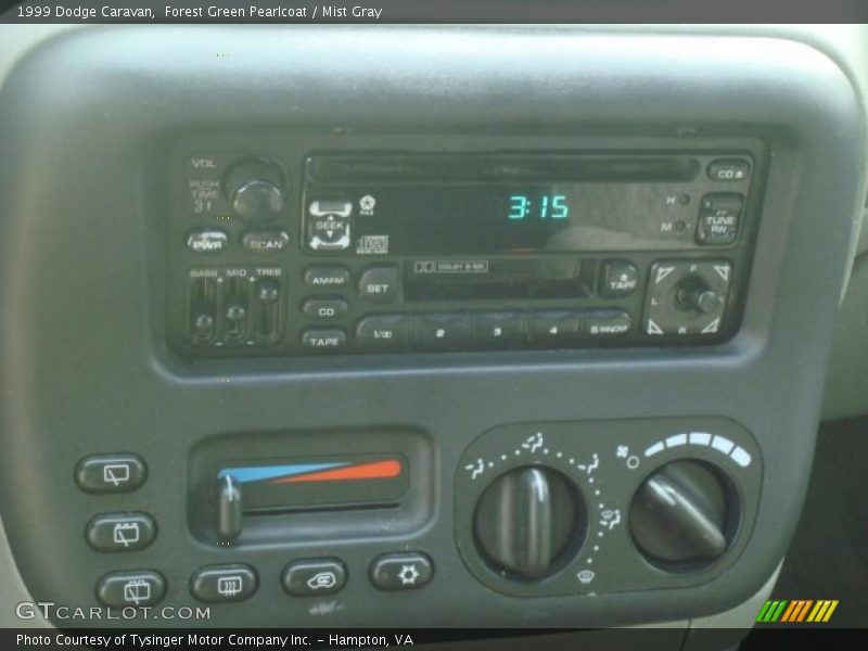 Forest Green Pearlcoat / Mist Gray 1999 Dodge Caravan