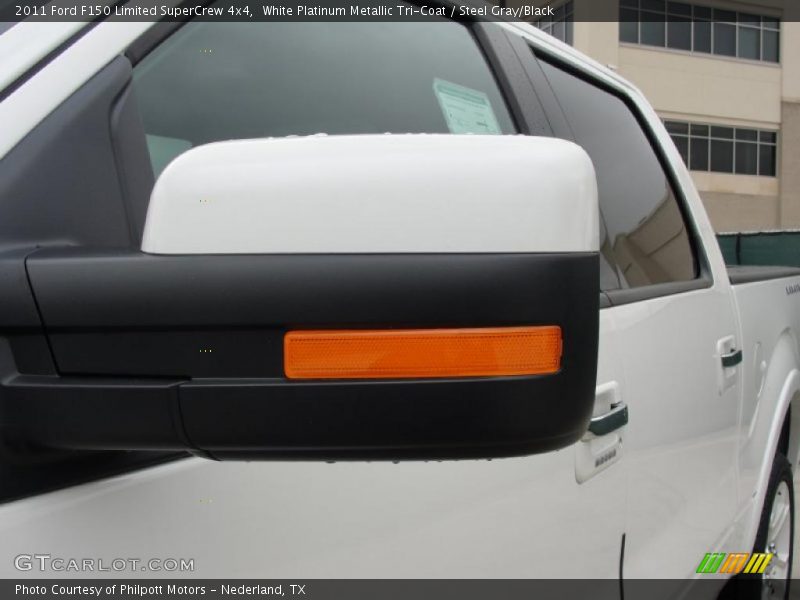 White Platinum Metallic Tri-Coat / Steel Gray/Black 2011 Ford F150 Limited SuperCrew 4x4