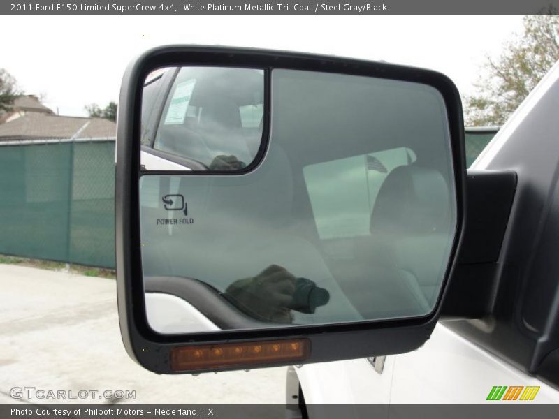 White Platinum Metallic Tri-Coat / Steel Gray/Black 2011 Ford F150 Limited SuperCrew 4x4