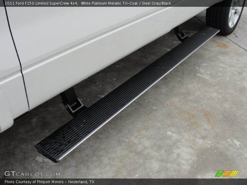 White Platinum Metallic Tri-Coat / Steel Gray/Black 2011 Ford F150 Limited SuperCrew 4x4