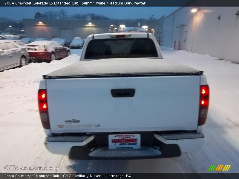 Summit White / Medium Dark Pewter 2004 Chevrolet Colorado LS Extended Cab