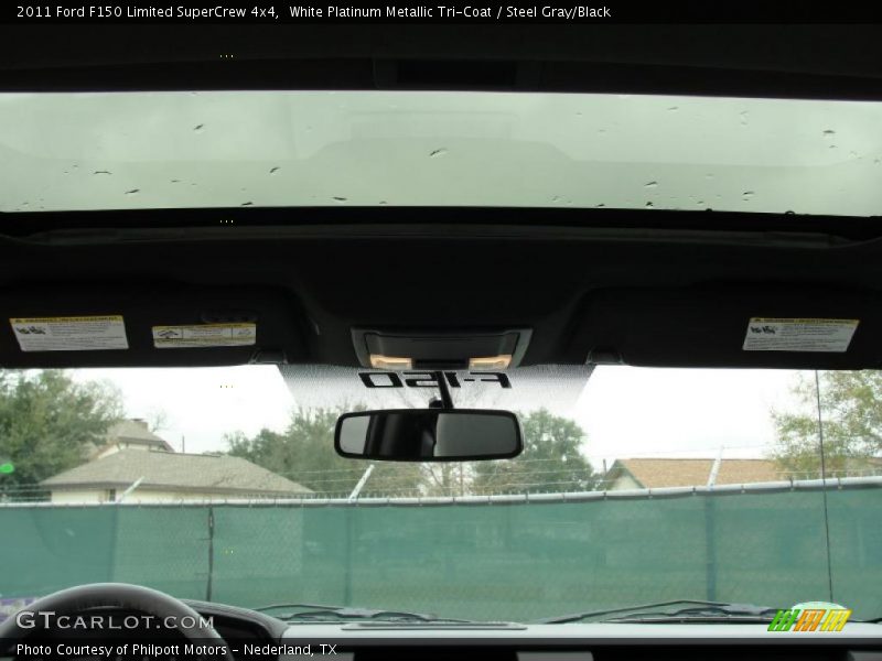 White Platinum Metallic Tri-Coat / Steel Gray/Black 2011 Ford F150 Limited SuperCrew 4x4