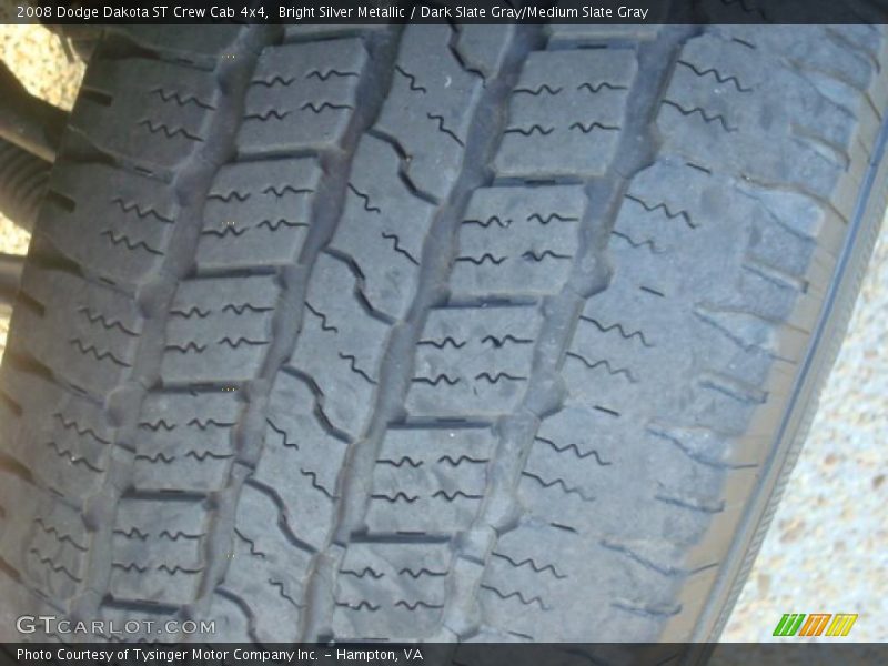 Bright Silver Metallic / Dark Slate Gray/Medium Slate Gray 2008 Dodge Dakota ST Crew Cab 4x4