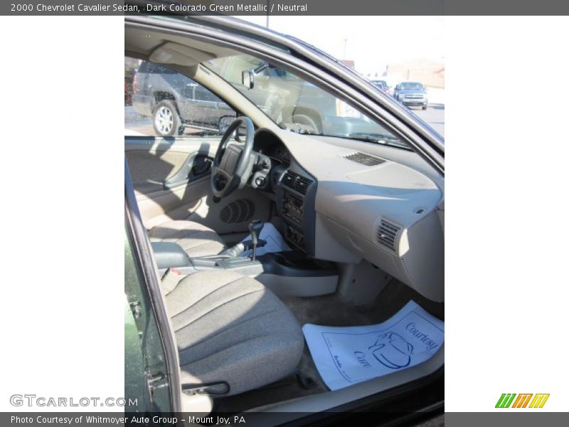 Dark Colorado Green Metallic / Neutral 2000 Chevrolet Cavalier Sedan
