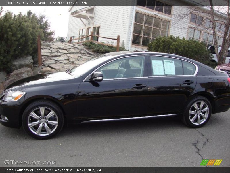 Obsidian Black / Black 2008 Lexus GS 350 AWD