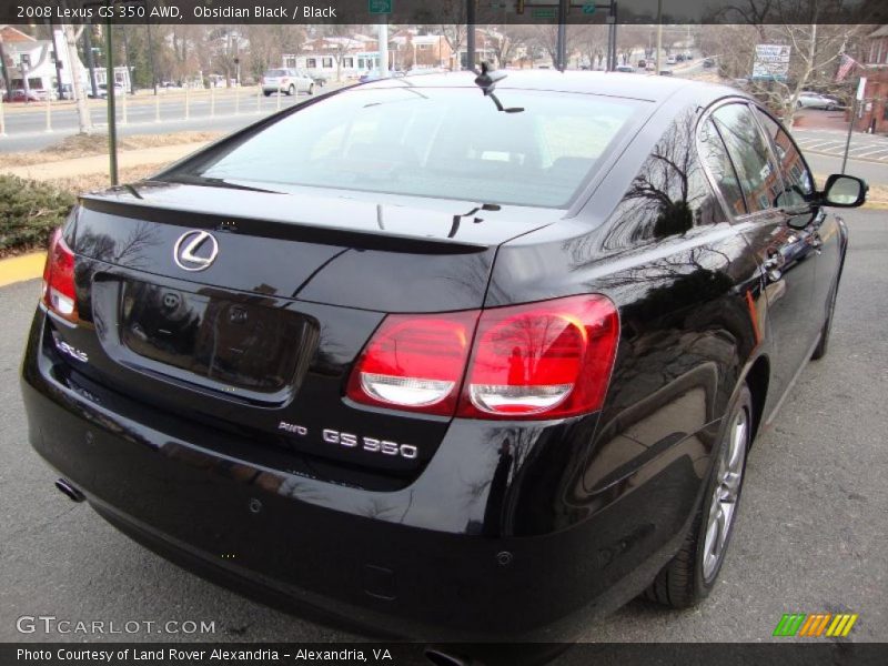 Obsidian Black / Black 2008 Lexus GS 350 AWD