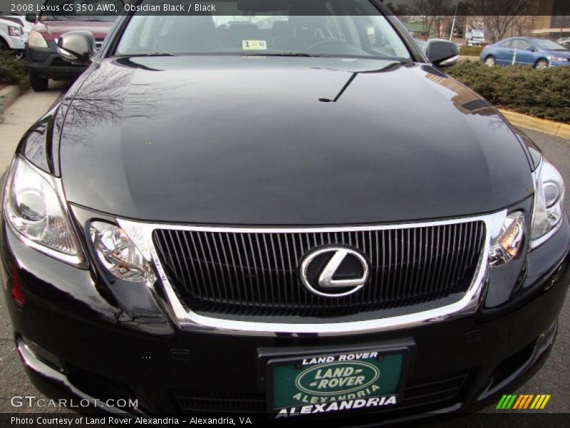 Obsidian Black / Black 2008 Lexus GS 350 AWD