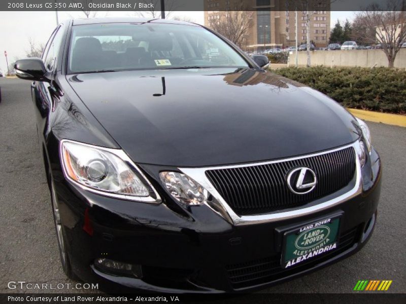 Obsidian Black / Black 2008 Lexus GS 350 AWD