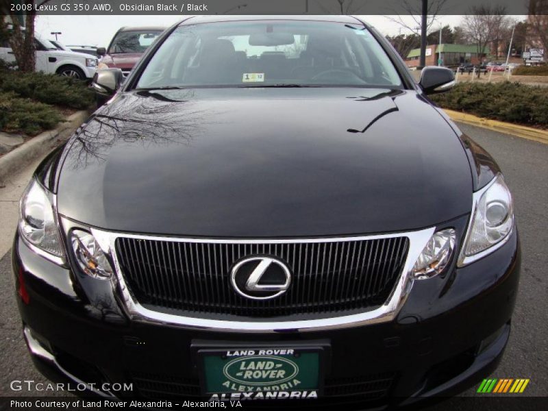 Obsidian Black / Black 2008 Lexus GS 350 AWD