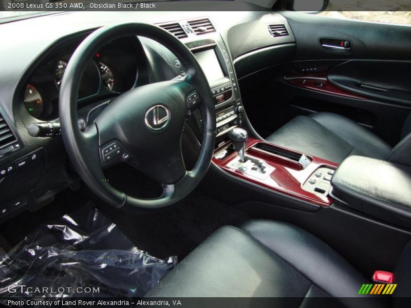  2008 GS 350 AWD Black Interior