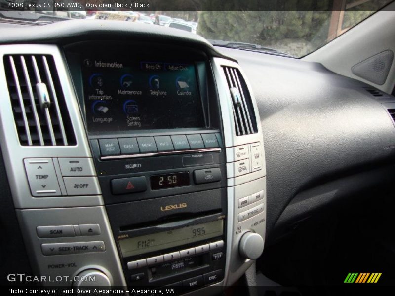 Obsidian Black / Black 2008 Lexus GS 350 AWD