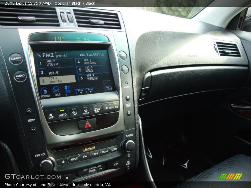 Obsidian Black / Black 2008 Lexus GS 350 AWD