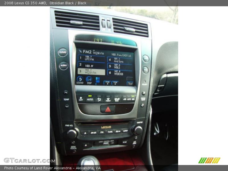 Obsidian Black / Black 2008 Lexus GS 350 AWD