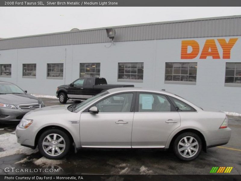 Silver Birch Metallic / Medium Light Stone 2008 Ford Taurus SEL