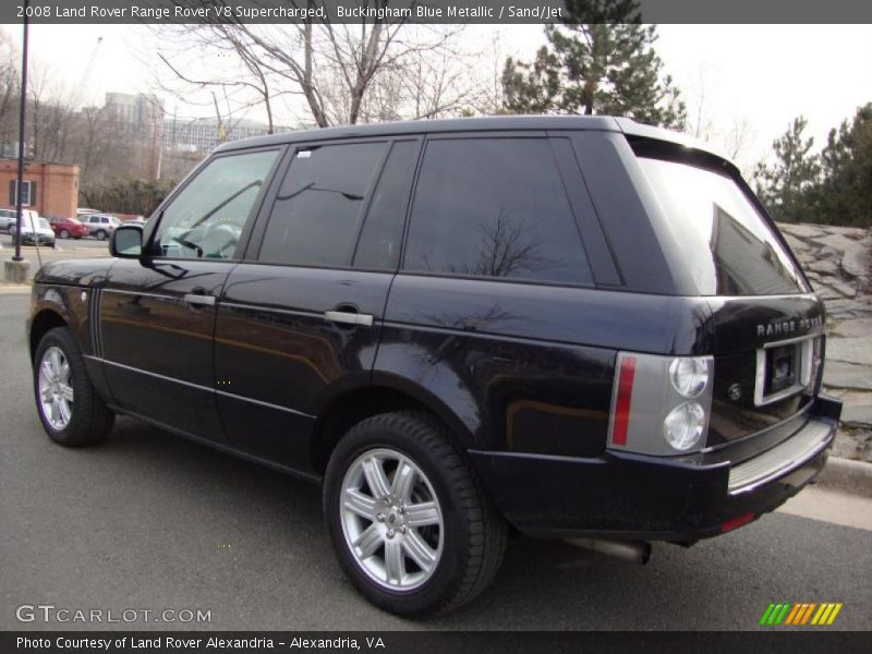 Buckingham Blue Metallic / Sand/Jet 2008 Land Rover Range Rover V8 Supercharged