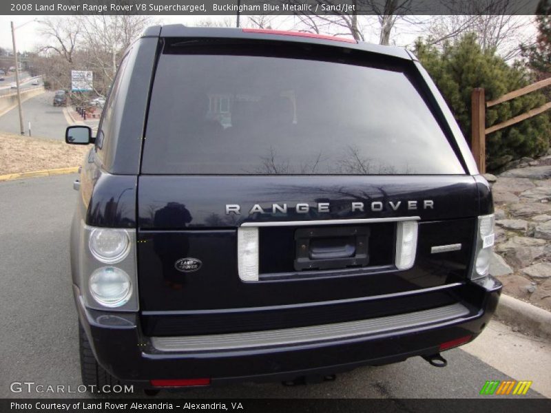 Buckingham Blue Metallic / Sand/Jet 2008 Land Rover Range Rover V8 Supercharged