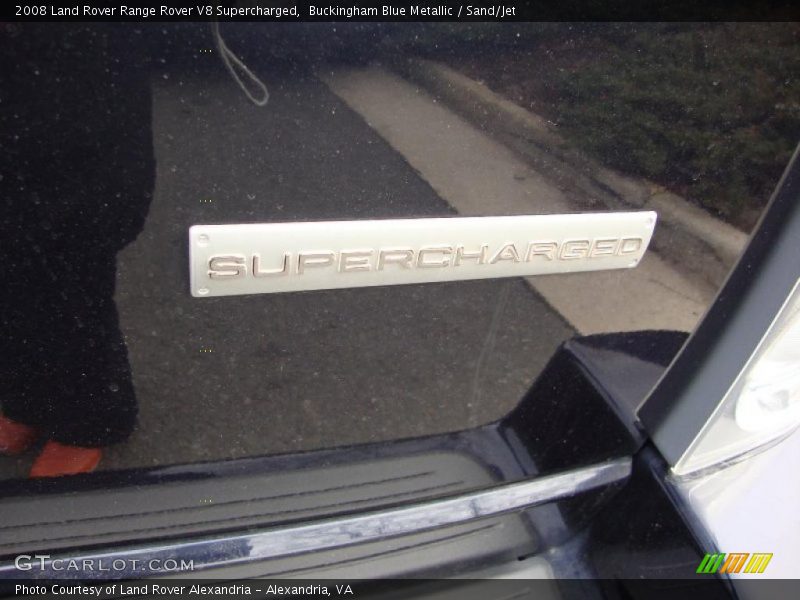 Buckingham Blue Metallic / Sand/Jet 2008 Land Rover Range Rover V8 Supercharged