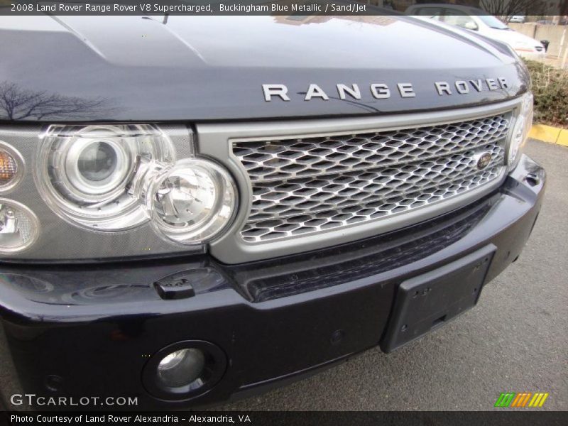 Buckingham Blue Metallic / Sand/Jet 2008 Land Rover Range Rover V8 Supercharged