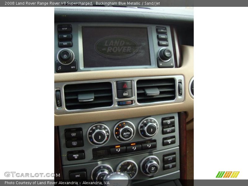 Buckingham Blue Metallic / Sand/Jet 2008 Land Rover Range Rover V8 Supercharged