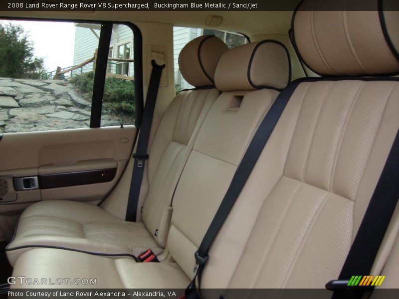 Buckingham Blue Metallic / Sand/Jet 2008 Land Rover Range Rover V8 Supercharged