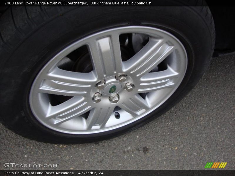 Buckingham Blue Metallic / Sand/Jet 2008 Land Rover Range Rover V8 Supercharged