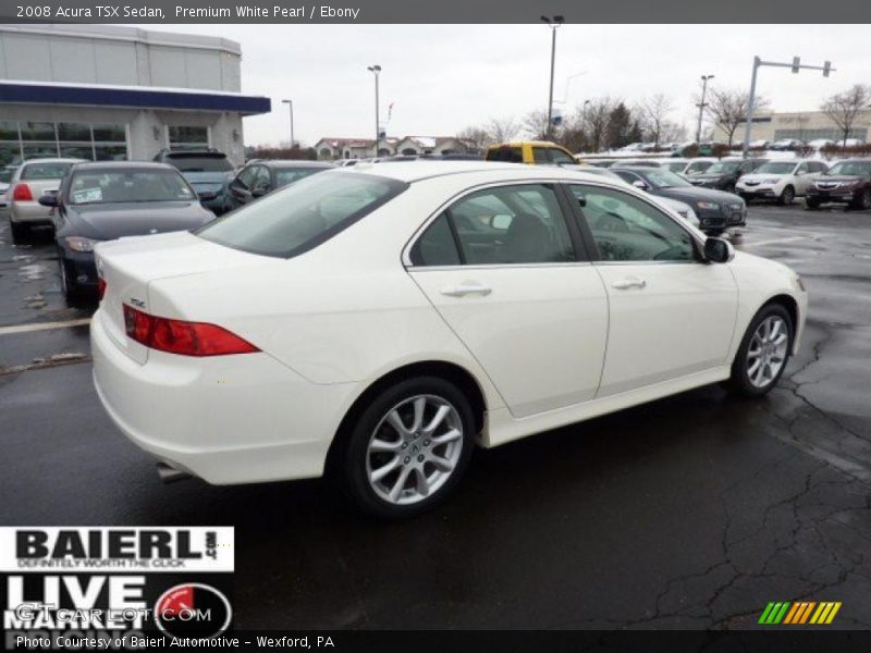 Premium White Pearl / Ebony 2008 Acura TSX Sedan