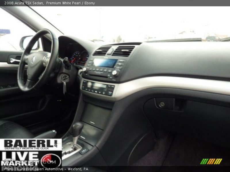 Premium White Pearl / Ebony 2008 Acura TSX Sedan