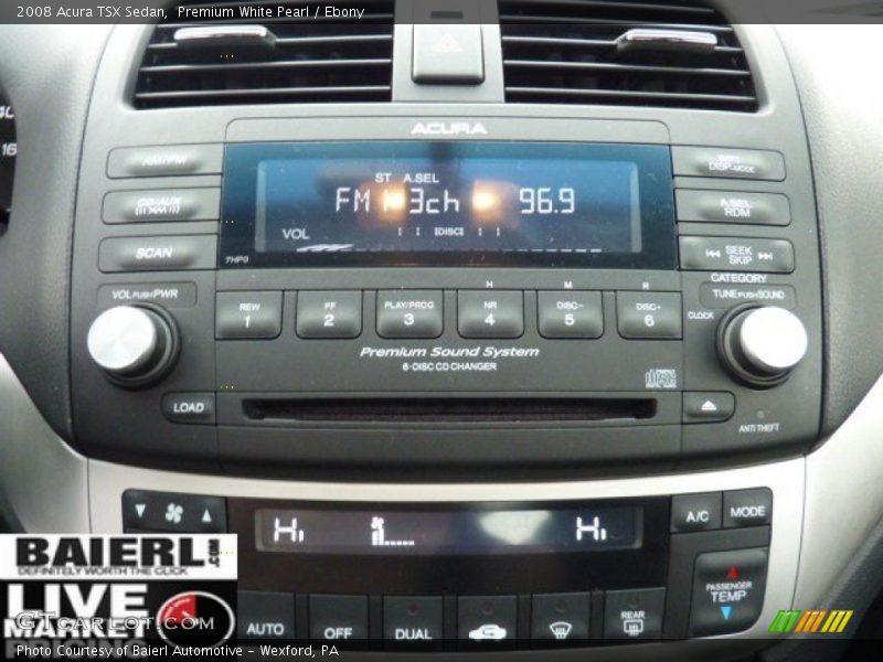 Premium White Pearl / Ebony 2008 Acura TSX Sedan