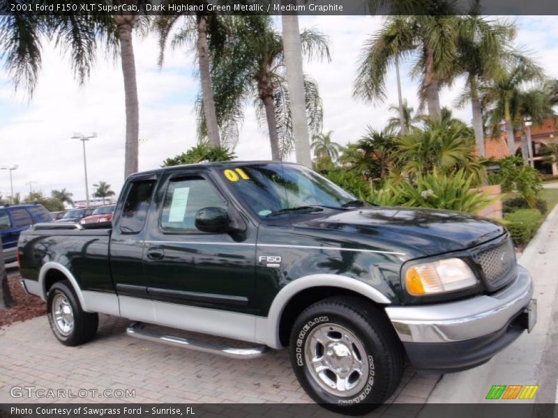  2001 F150 XLT SuperCab Dark Highland Green Metallic