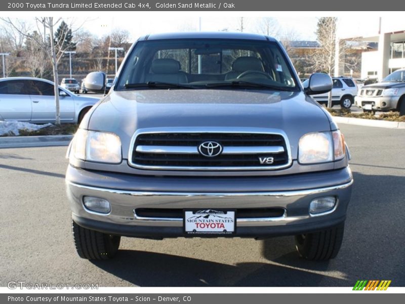 Golden Sand Metallic / Oak 2000 Toyota Tundra Limited Extended Cab 4x4