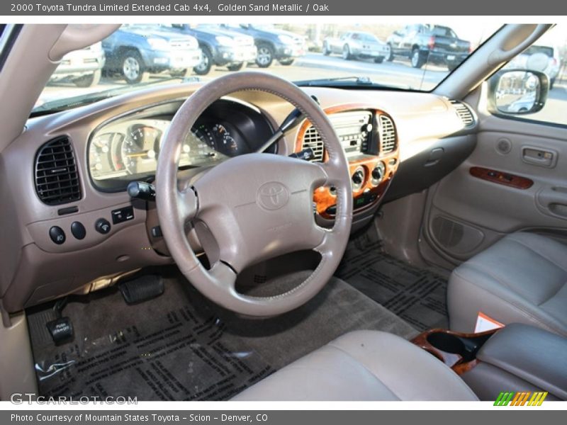  2000 Tundra Limited Extended Cab 4x4 Oak Interior