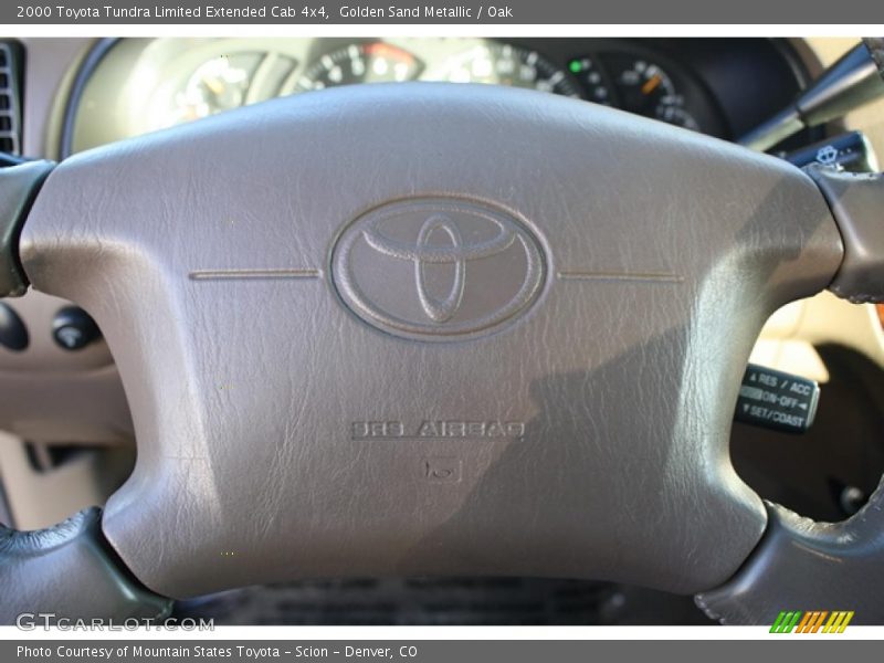 Golden Sand Metallic / Oak 2000 Toyota Tundra Limited Extended Cab 4x4
