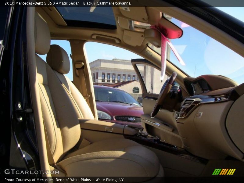 Black / Cashmere/Savanna 2010 Mercedes-Benz S 550 4Matic Sedan
