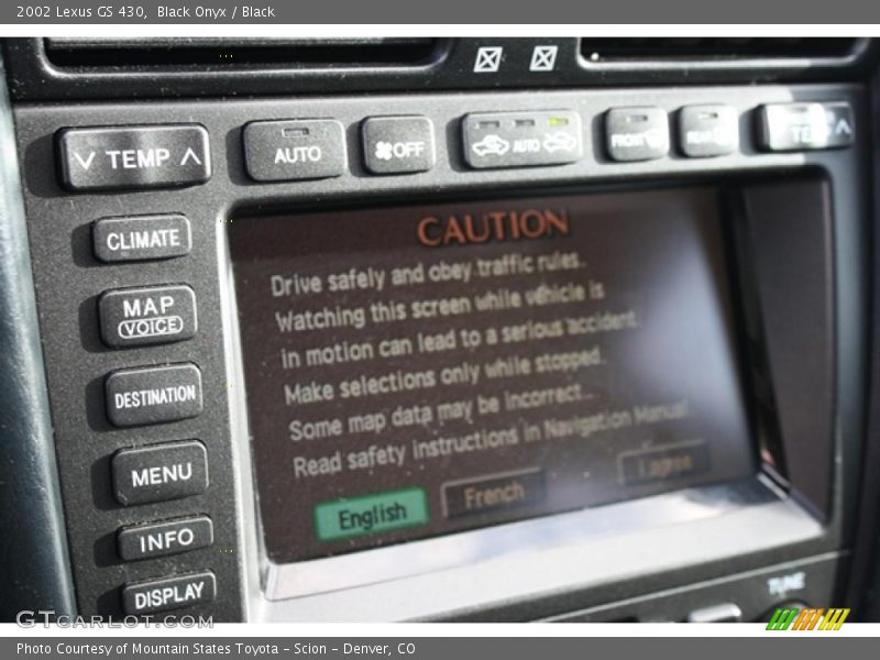 Black Onyx / Black 2002 Lexus GS 430