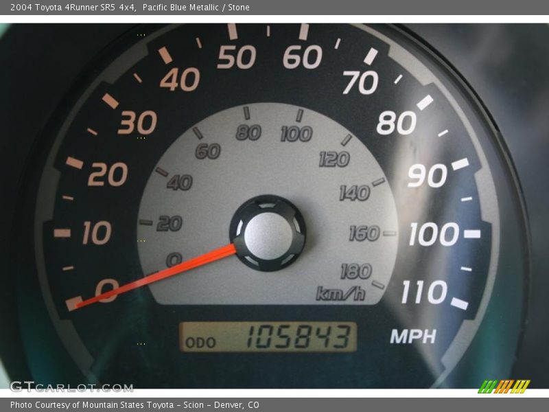 Pacific Blue Metallic / Stone 2004 Toyota 4Runner SR5 4x4